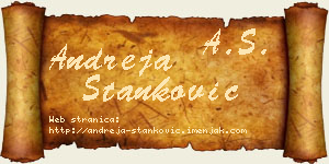 Andreja Stanković vizit kartica